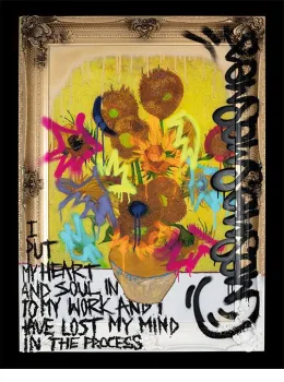 A Troubled Mind Of An Artist - Framed