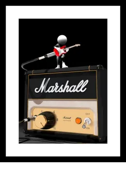 All The Way To 11 (Marshall) - On Paper - Black Framed