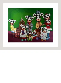 All Together Now - White Framed