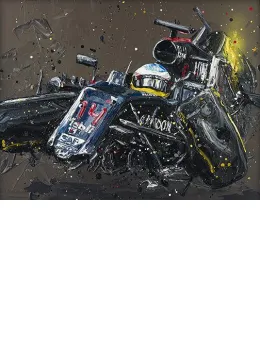Alonso Crash - Mounted