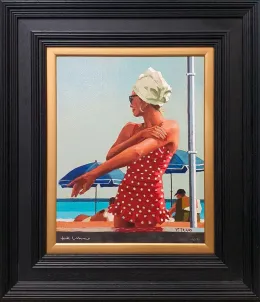 Arrangement In Red, White And Blue (Premium Edition) - Black Framed