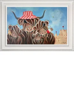 Beach Days - White Framed