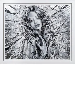 Beautiful Chaos - Original On Aluminium - Framed - Framed Box Canvas