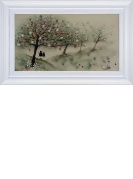 Besties - Original - White Framed