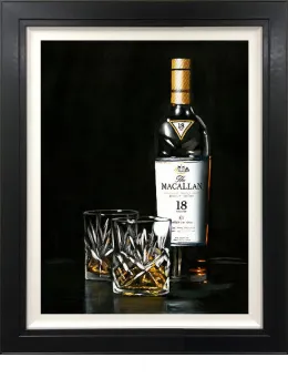 Blame It On The Whisky - Canvas - Black Framed