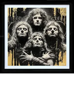 Bohemian Rhapsody - Original Commission - Black Framed