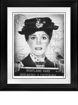 Breaking And Entering (Black & White) - Black Framed