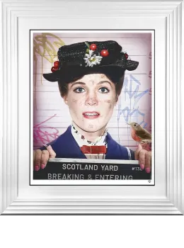 Breaking And Entering - Colour - White Framed