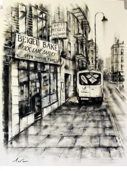 Brick Lane Beigel Bake - Original - Black Framed