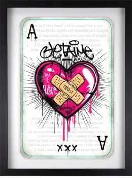 Broken Heart? - Artist Proof - Black Framed