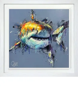 Bruce - White Framed