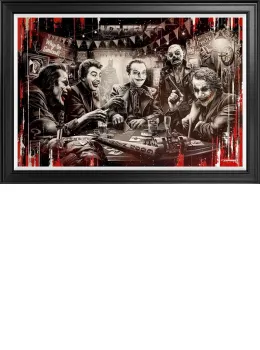 Caught Jesters - Deluxe (Red) Limited Edition - Black Framed