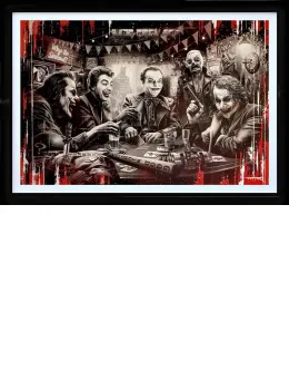 Caught Jesters - Original - Black Framed