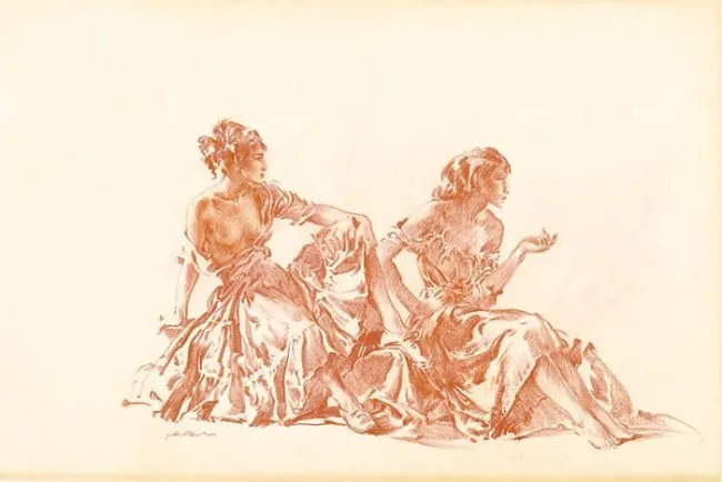 Cecilia and Joanna - Mounted