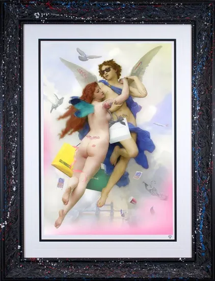 Cupid And Psyche 2023 - Artist Proof - Black Framed