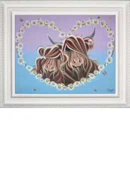 Daisy Chain - White Framed
