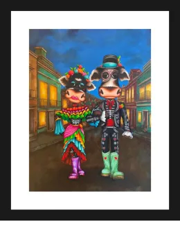 Day Of The Dead - Black Framed