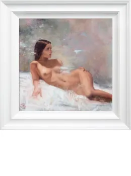 Dea I - White Framed