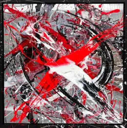 Detonate - Original On Aluminium - Framed