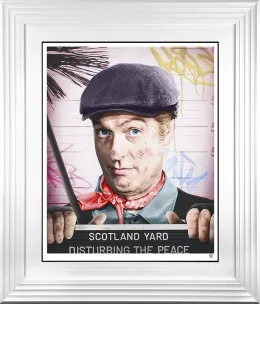 Disturbing The Peace - Colour - White Framed