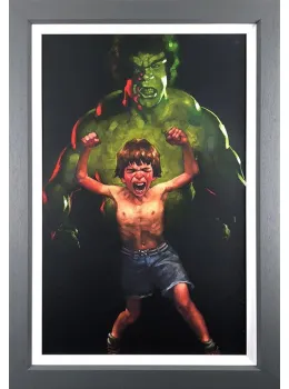 Dr Bruce Banner Is Bathed In Full Force (Hulk) - Canvas Framed