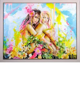 Entwined - Original - Framed - Framed Box Canvas