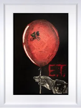 E.T. - White Framed