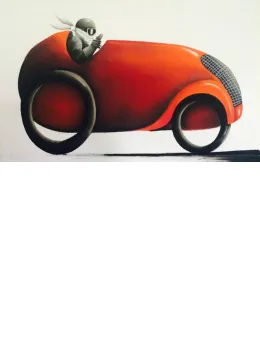 Fastest Car in The World - Black Framed