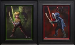 Force It & Go Dark - Canvas (Pair) - Framed