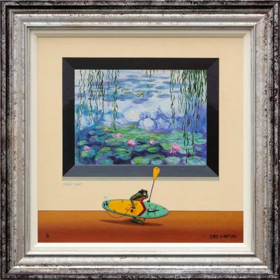 Fraud Monet - Le Paddle Boarder - Limited Edition - Framed Fraud Monet - Le Paddle Boarder - Limited Edition - Framed
