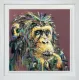 George - White Framed