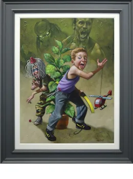 Get To Da Choppa! - Deluxe Canvas - Framed