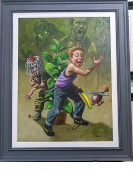 Get To Da Choppa! - Original - Framed