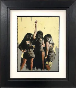 Girls Night Out - Study - Gold Metallic - Black Framed