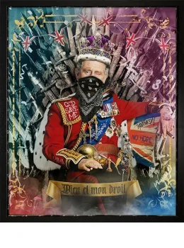 God Save The King - Original - Framed