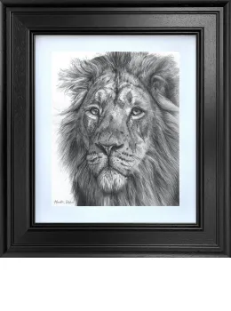 Golden Majesty - Limited Edition Study - Black Framed