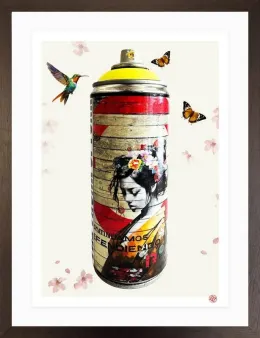 Golden Urban Can - Paper Edition - Framed