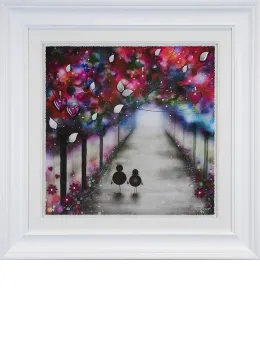 Hand In Hand - White Framed