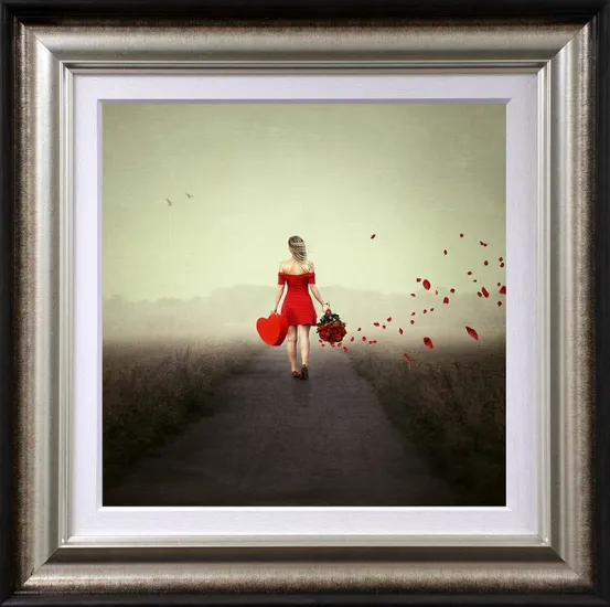 Hearts And Roses - Framed