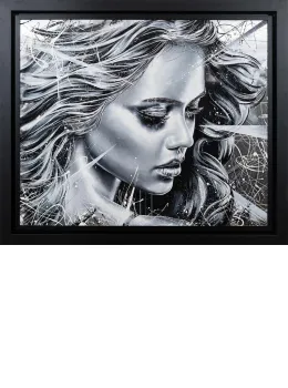 Heartstrings - Original On Aluminium - Framed - Framed Box Canvas