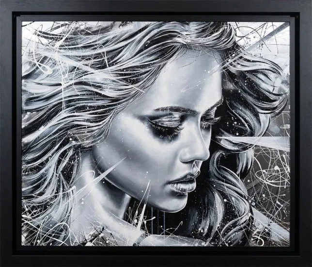 Heartstrings - Original On Aluminium - Framed - Framed Box Canvas
