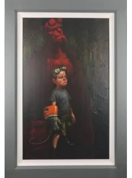 Hell Yeah (Hell Boy) - Canvas - Framed