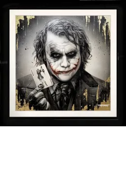 Here's My Card - Original Commission - Black Framed