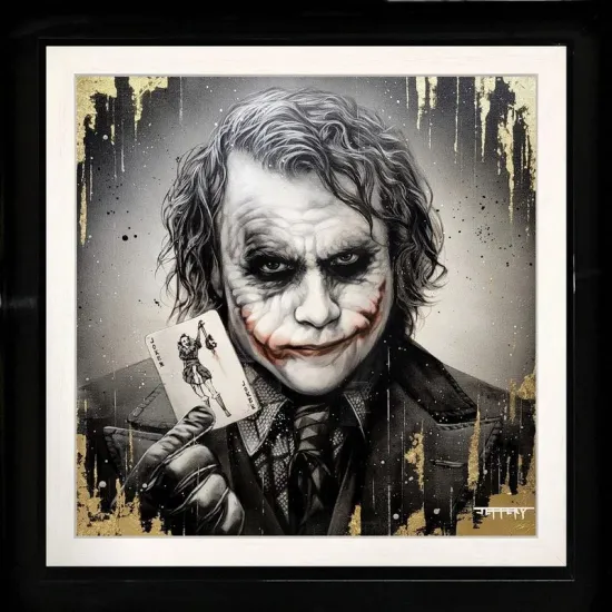 Here's My Card - Original Commission - Black Framed Here's My Card - Original Commission - Black Framed