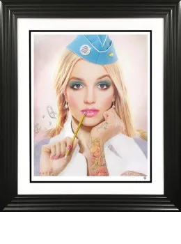 Hit Me Baby, One More Time (Colour) - Artist Proof Black Framed