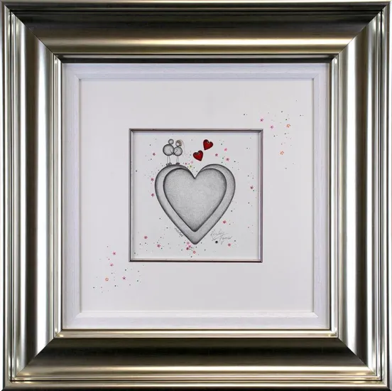 Hitched - Original Sketch - Silver Framed