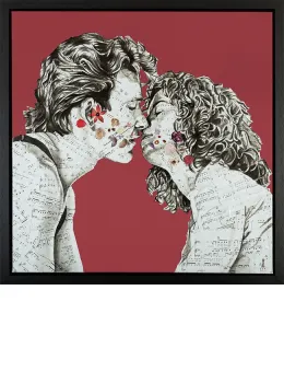Hungry Eyes - Original - Black Framed