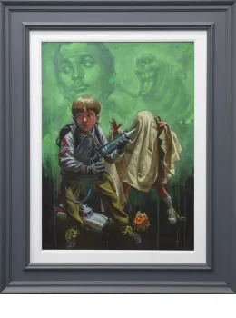 I Ain't Afraid of No Ghost - Canvas - Grey Framed