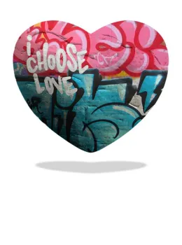 I Choose Love - White Background - Regular Size - Mounted