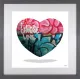 I Choose Love - White Background - Regular Size - Grey Framed